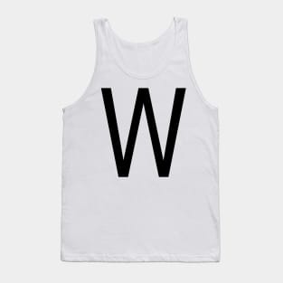 Helvetica W Tank Top